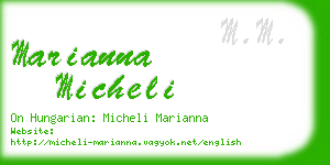 marianna micheli business card